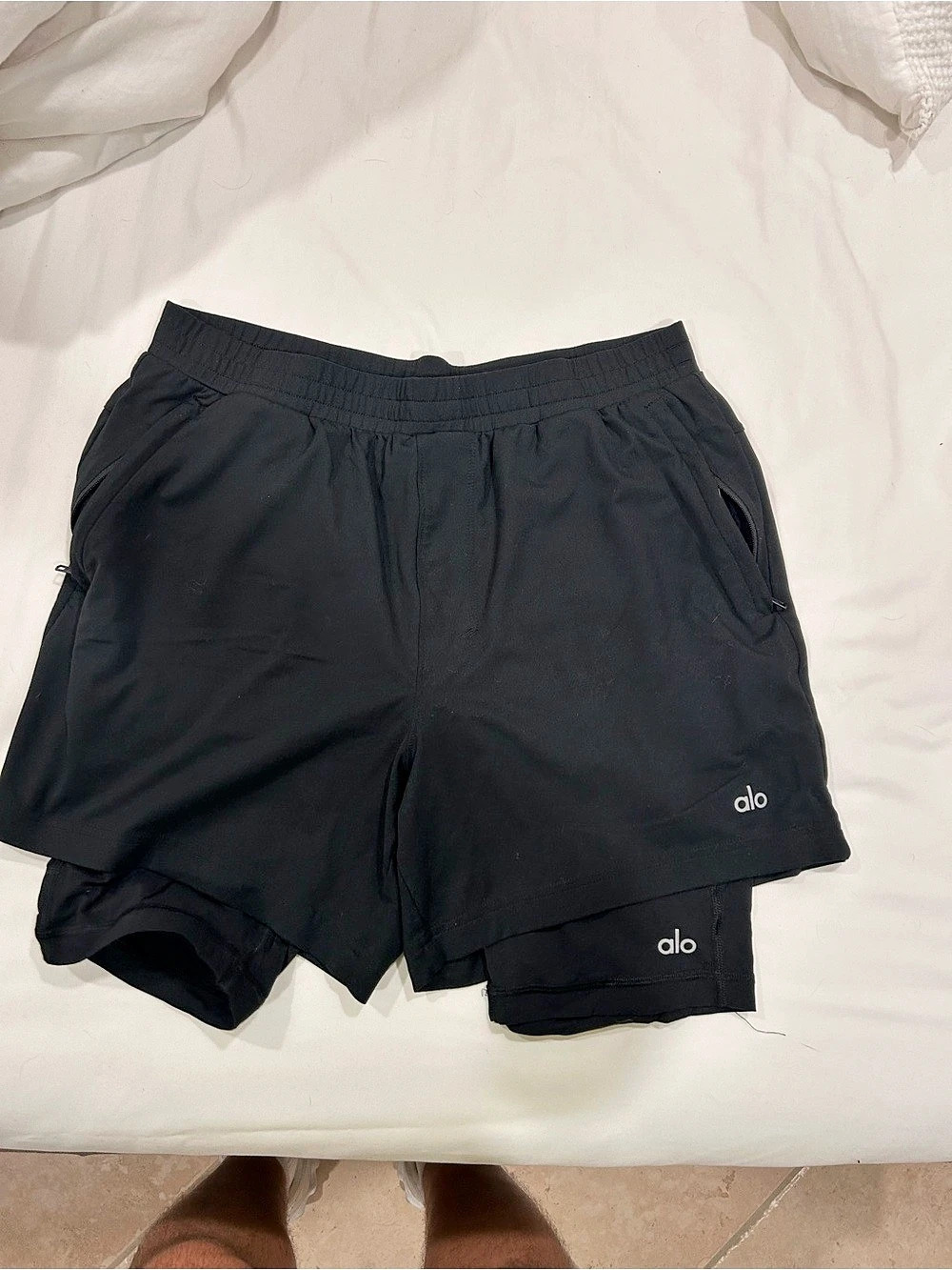 Alo Athletic Shorts in Black Like New